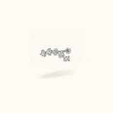 Titanium Crystal 5 Cluster - Earrings - Lulu Ave Body Jewelery