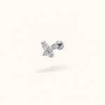 Titanium Crystal Butterfly - Earrings - Lulu Ave Body Jewelery