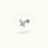 Titanium Crystal Butterfly - Earrings - Lulu Ave Body Jewelery