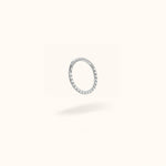 Titanium Crystal Front Hinged Ring - Hinged Ring - Lulu Ave Body Jewelery