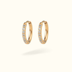 Titanium Crystal Huggies - Huggies - Lulu Ave Body Jewelery