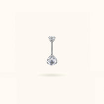 Titanium Crystal Large Navel Barbell - Belly Rings - Lulu Ave Body Jewelery