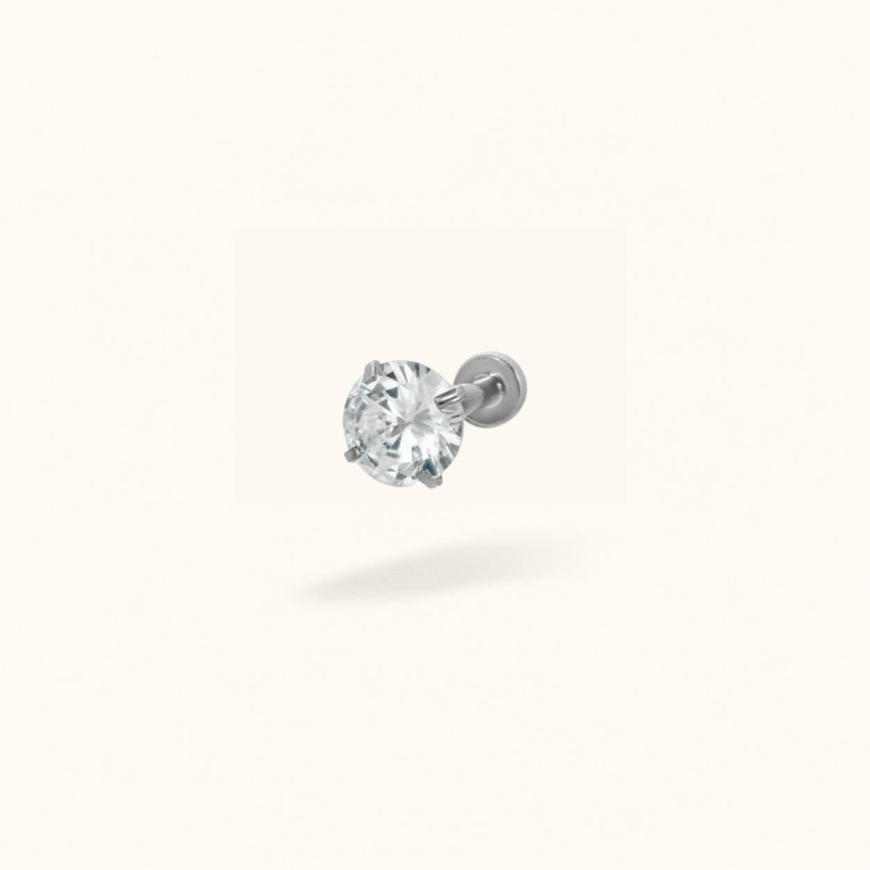 Titanium Crystal Prong - Threadless - Lulu Ave Body Jewelery