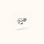 Titanium Crystal Prong - Threadless - Lulu Ave Body Jewelery