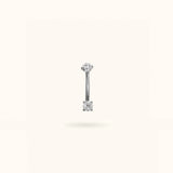Titanium Crystal Rook Barbell - Belly Rings - Lulu Ave Body Jewelery