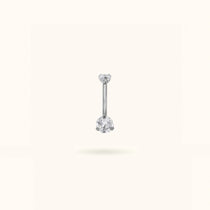 Titanium Crystal Small Navel Barbell - Belly Rings - Lulu Ave Body Jewelry