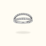 Titanium Crystal Stacked Hinge Ring - Hinged Ring - Lulu Ave Body Jewelery