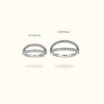 Titanium Crystal Stacked Hinge Ring - Hinged Ring - Lulu Ave Body Jewelery