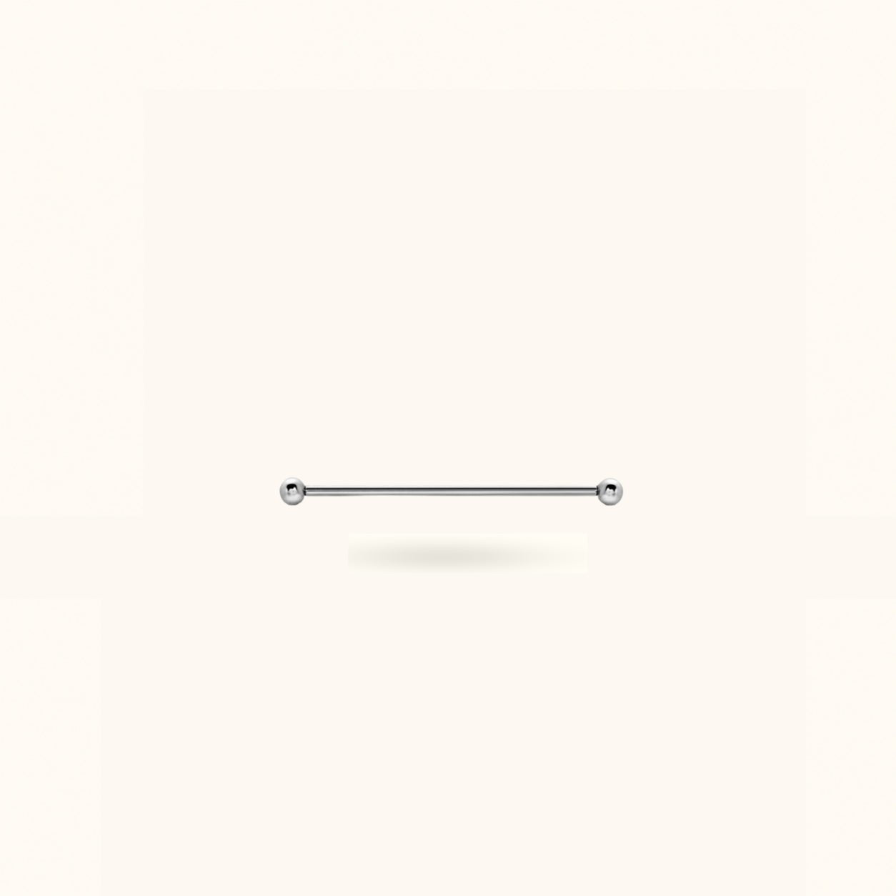 Titanium Plain Industrial Barbell - Barbells - Lulu Ave Body Jewelery