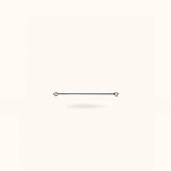 Titanium Plain Industrial Barbell - Barbells - Lulu Ave Body Jewelery