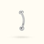 Titanium Plain Rook Barbell - Lulu Ave Body Jewelery