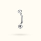 Titanium Plain Rook Barbell - Lulu Ave Body Jewelery