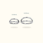 Titanium Plain Stacked Hinge Ring - Lulu Ave Body Jewelery