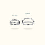 Titanium Plain Stacked Hinge Ring - Lulu Ave Body Jewelery
