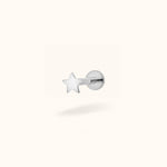 Titanium Plain Star - Threadless - Lulu Ave Body Jewelery