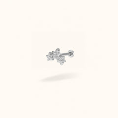 Titanium Star Cluster Flatback Earring - Earrings - Lulu Ave Body Jewelery