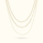 Trio Layered Necklace - Necklace - Lulu Ave Body Jewelery