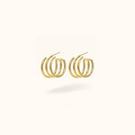 Triple Lined Hoops - Hoops - Lulu Ave Body Jewelery