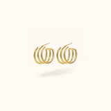 Triple Lined Hoops - Hoops - Lulu Ave Body Jewelery