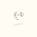 14k Moon Single Earring - Lulu Ave Body Jewelery