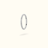 Titanium Crystal Hinged Ring - Lulu Ave Body Jewelery