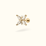 14k North Star Single Earring - Lulu Ave Body Jewelery
