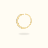 14k Crystal Hoop - Lulu Ave Body Jewelery