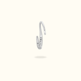 14k Crystal Hoop - Lulu Ave Body Jewelery