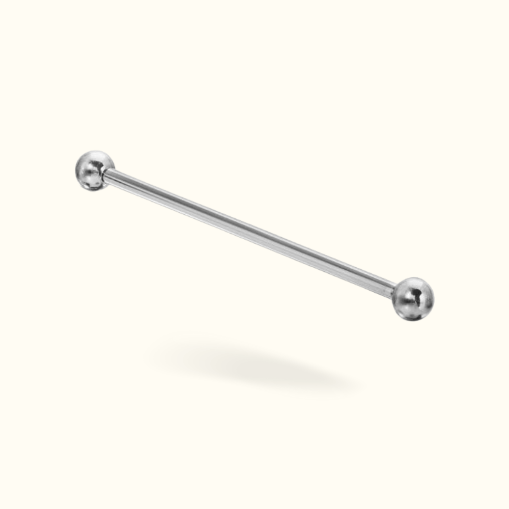 Titanium Industrial Barbell - Lulu Ave Body Jewelery