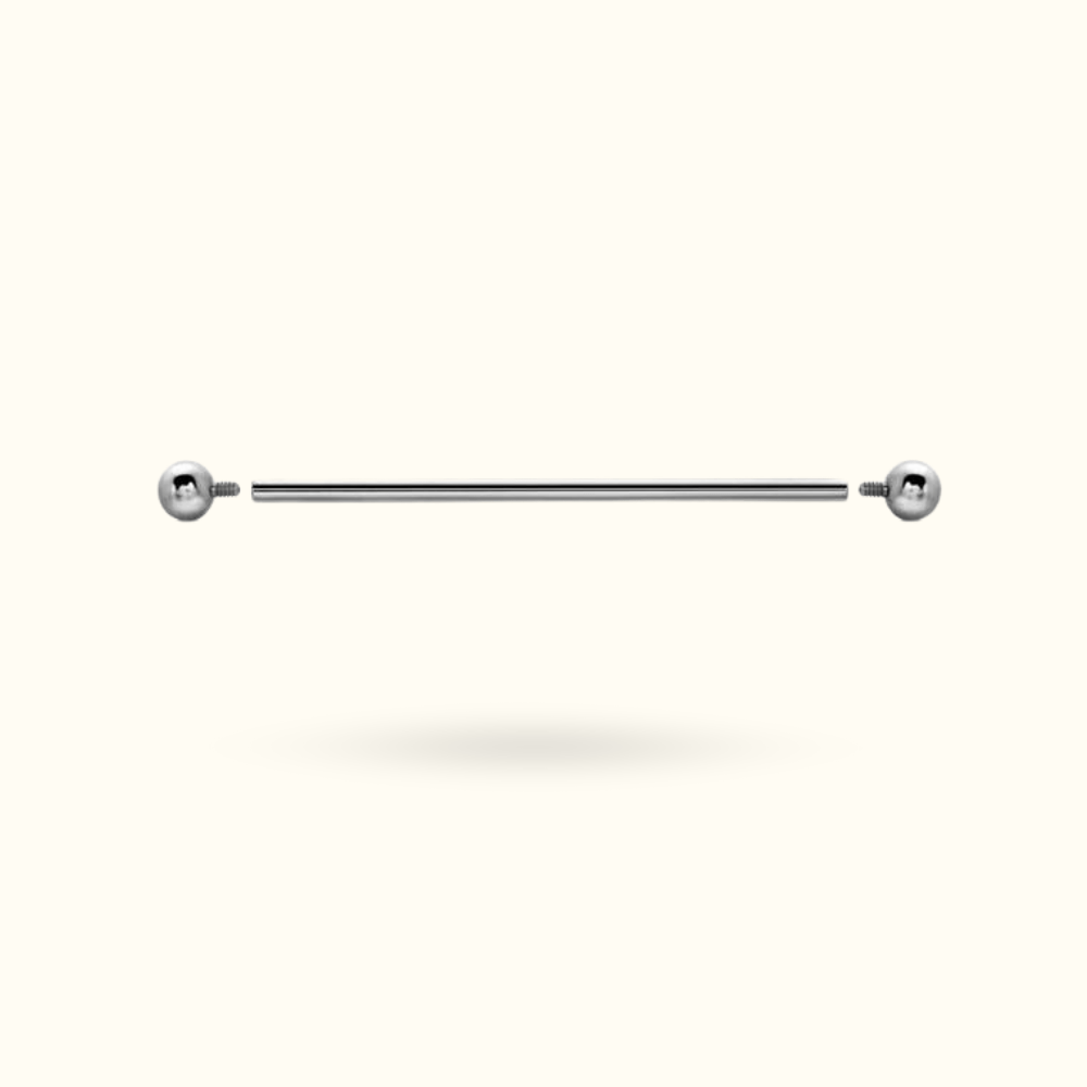 Titanium Industrial Barbell - Lulu Ave Body Jewelery