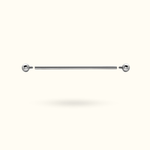 Titanium Industrial Barbell - Lulu Ave Body Jewelery