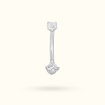 14k Crystal Rook Barbell - Rook - Lulu Ave Body Jewelery