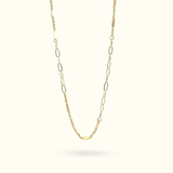 Bar and Paperclip Necklace - Lulu Ave Body Jewelery