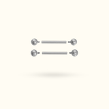 Titanium Nipple Barbells - Lulu Ave Body Jewelery