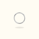 Titanium Crystal Double Row Hinged Ring - Lulu Ave Body Jewelery