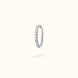 14k Opal Hinged Ring - Lulu Ave Body Jewelery
