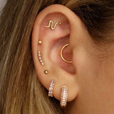 14k Cluster Single Earring - Lulu Ave Body Jewelery